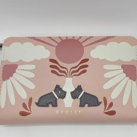 Radley London Pink Rising Sun Medium Bifold Wallet NWT! NEW! - Picture 2 of 12